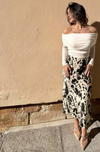 Cheetah print long skirt