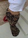 Leopard Print Skirt Women Sexy