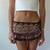 Knit leopard shorts