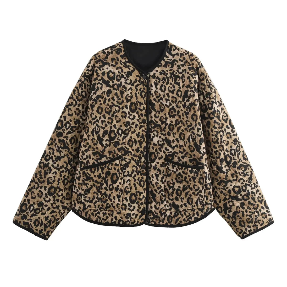 Leopard print women's jacket