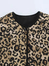 Leopard print women's jacket