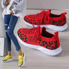 Leopard Clothing Red / 6 Animal print athletic shoes