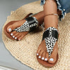 Leopard clothing Animal print sandals flat