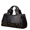 Leopard Clothing black women bag Black and leopard handbag