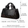 Leopard Clothing black women bag Black and leopard handbag