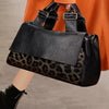 Leopard Clothing black women bag Black and leopard handbag