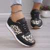 Leopard Clothing Black / 6 Black and leopard sneakers