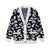 Leopard Clothing Black / One Size Black and white leopard cardigan
