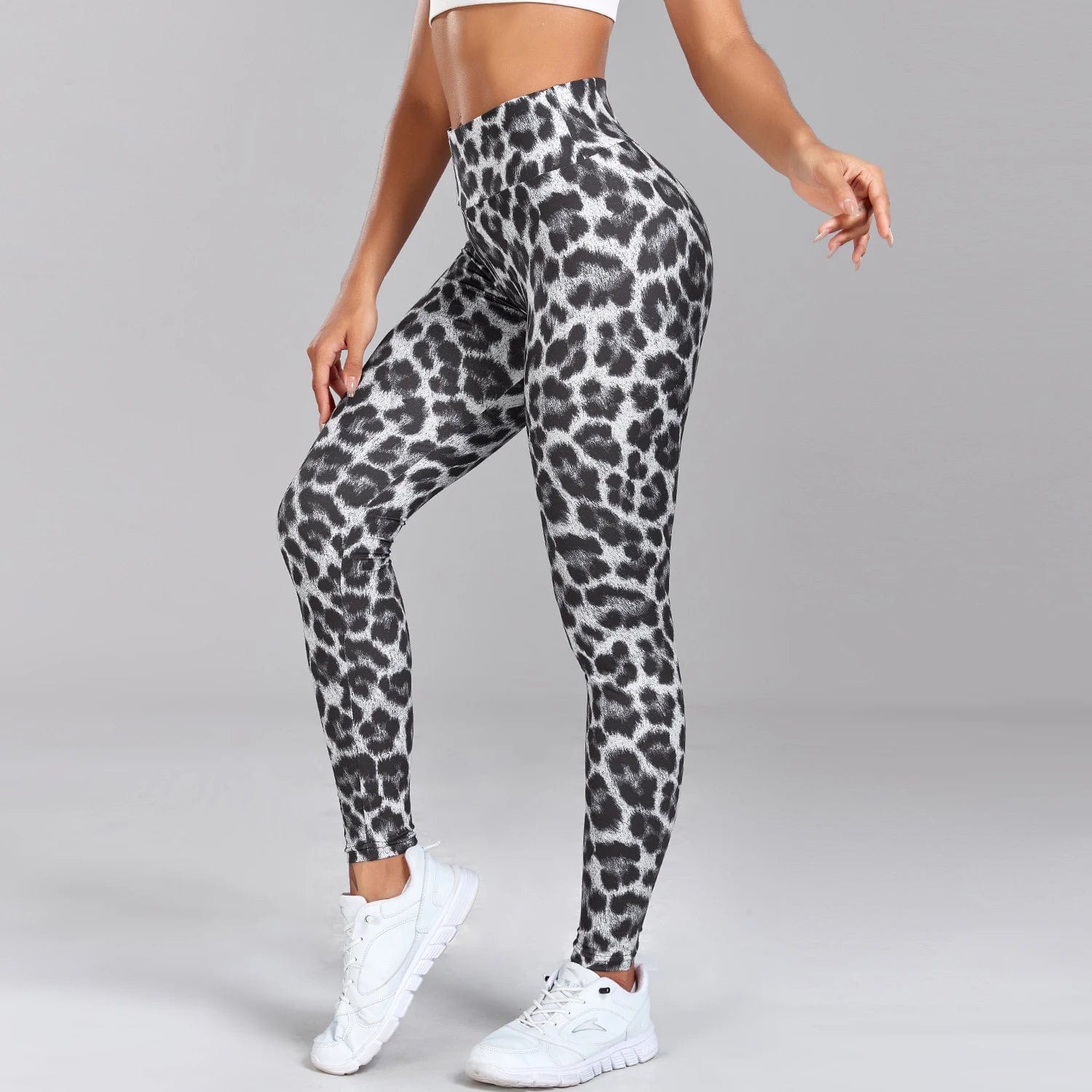 Leopard Clothing Black and white leopard leggings