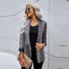 Leopard Clothing Blazer S Black and white leopard print blazer