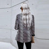 Leopard Clothing Blazer Black and white leopard print blazer