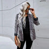 Leopard Clothing Blazer Black and white leopard print blazer