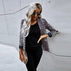 Leopard Clothing Blazer Black and white leopard print blazer