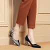 Leopard Clothing Escarpin Black and white leopard pumps