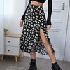 Leopard Clothing Jupe Black leopard midi skirt