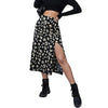 Leopard Clothing Jupe Black leopard midi skirt