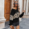 Leopard Clothing S Black leopard sweater