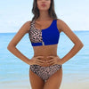 Leopard Clothing Maillot S Blue leopard print bikini