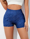 Leopard Clothing Blue leopard print shorts