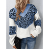Leopard Clothing Pull S Blue leopard sweater