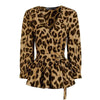 Leopard Clothing Chemisier XS Brown leopard print blouse