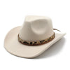 Leopard Clothing Beige / 57-58cm Cheetah cowboy hat