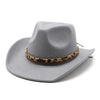 Leopard Clothing Gray / 57-58cm Cheetah cowboy hat