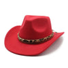 Leopard Clothing Red / 57-58cm Cheetah cowboy hat