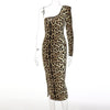 Leopard clothing Leopard / S Cheetah print midi dress