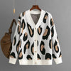 Leopard clothing Black / One Size Cheetah sweater cardigan