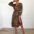 Leopard Clothing Robe Brown / S Classy leopard print dress