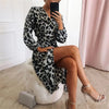 Leopard Clothing Robe Classy leopard print dress