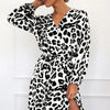 Leopard Clothing Robe Classy leopard print dress