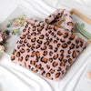 Leopard Clothing Light Pink Faux fur leopard handbags