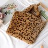 Leopard Clothing Brown Faux fur leopard handbags