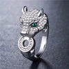 Leopard Clothing silver / Resizable Gold leopard ring