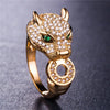 Leopard Clothing rose gold / Resizable Gold leopard ring