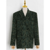 Leopard Clothing Blazer Green leopard blazer