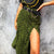 Leopard Clothing 0 S Green leopard skirt