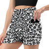 Leopard clothing Grey leopard print mini skirt