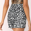 Leopard clothing Grey leopard print mini skirt