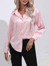 Leopard Clothing Pink / S Hot pink leopard print blouse