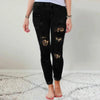 Leopard Clothing Jean Jeans with leopard print patches