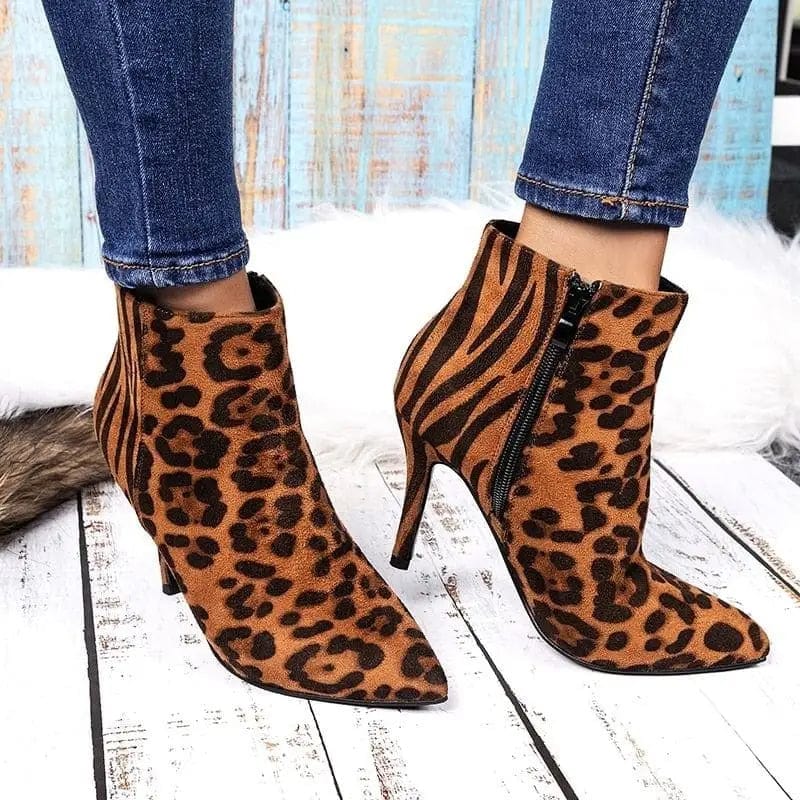 Leopard Clothing Bottine Brown / 6 Leopard ankle boots