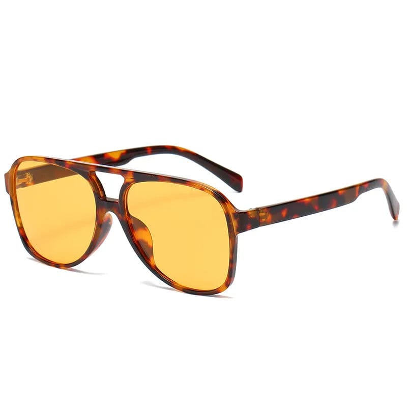 Leopard Clothing Leoard Yellow Leopard aviator sunglasses