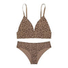 Leopard Clothing Coffe / S Leopard bra and panties