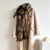 Leopard Clothing Brown / Grey Leopard cashmere scarf