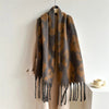 Leopard Clothing Grey / Brown Leopard cashmere scarf