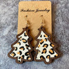 Leopard Clothing Leopard christmas tree earrings