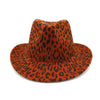 Leopard Clothing Orange Red Leopard cowboy hat